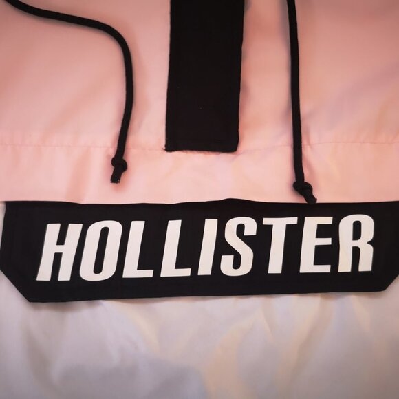 Hollister Ladies Size XS Pink White & Black Athletic Hooded Jacket - Picture 6 of 14